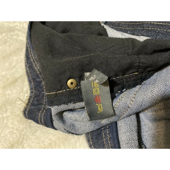 Addition Elle Blue Denim Sz 14 Straight Leg Stretch Women's Jeans 36x33 Msrd - Picture 11 of 12